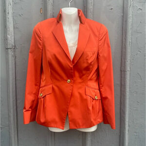 Circle Of Gentleman Women's Orange  Blazer, size 8